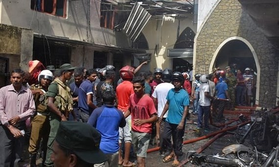 Scene of bomb attacks in Sri Lanka on April 21 (photo:EPA)