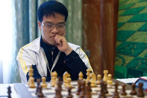 Vietnamese Grandmaster Le Quang Liem triumphs in the standard chess category of the 2019 Asian Continental Chess Championship. (Photo: VNA)