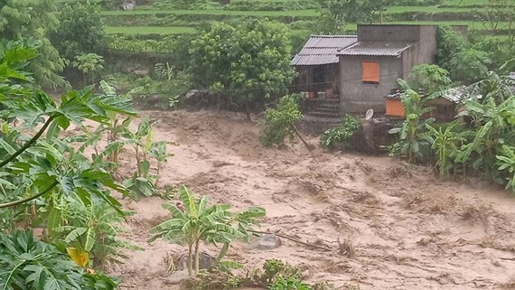 At least two dead and 13 missing people were due to relentless flooding