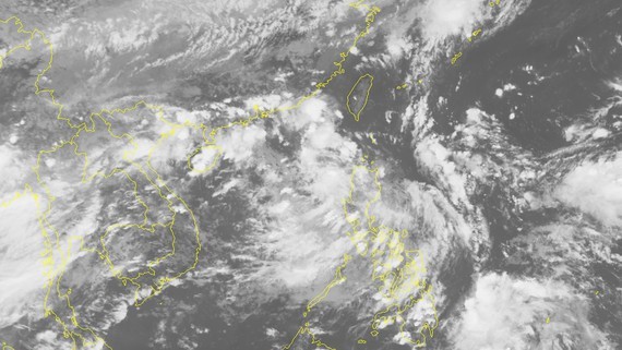 The National Hydrology Meteorology Forecast Center provided visible images of the newly-formed tropical depression (Photo: NHMF)