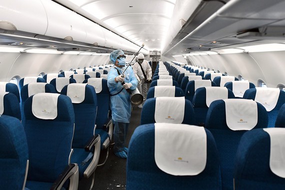 Aircraft disinfection