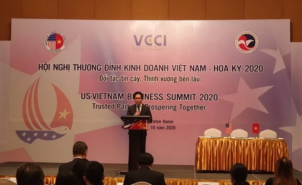 VCCI President Vu Tien Loc at the event (Photo: VNA)