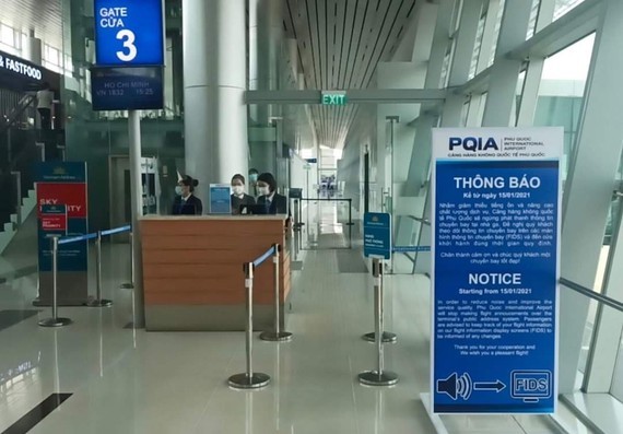 Phu Quoc airport stops broadcasting flight information on radio from January 20 