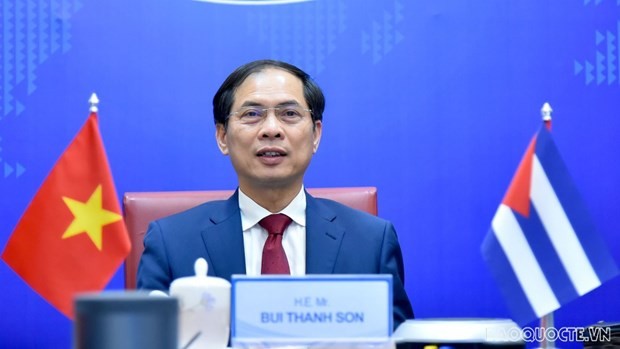 Permanent Deputy Minister of Foreign Affairs of Vietnam Bui Thanh Son at the political consultation on March 2 (Photo: baoquocte.vn)