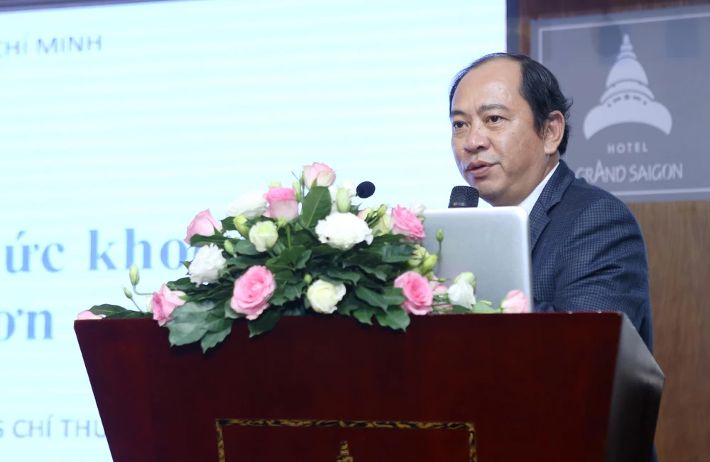 PGS.TS Tăng Chí Thượng, Phó Giám đốc Sở Y tế TPHCM phát biểu tại hội nghị 