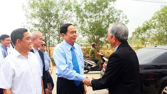 President Tran Thanh Man visits and works at Xuan Loc Peace Vocational College. (Photo: daidoanket)
