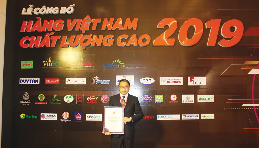 Ông Ni Chih Hao tại Lễ vinh danh các doanh nghiệp HVNCLC 2019