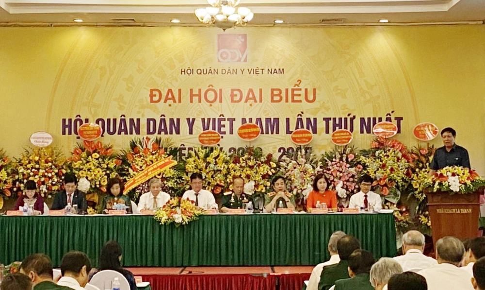 Đại hội đại biểu Hội Quân dân y Việt Nam lần thứ nhất, nhiệm kỳ 2020 - 2025 diễn ra tại Hà Nội, sáng 11-7-2020