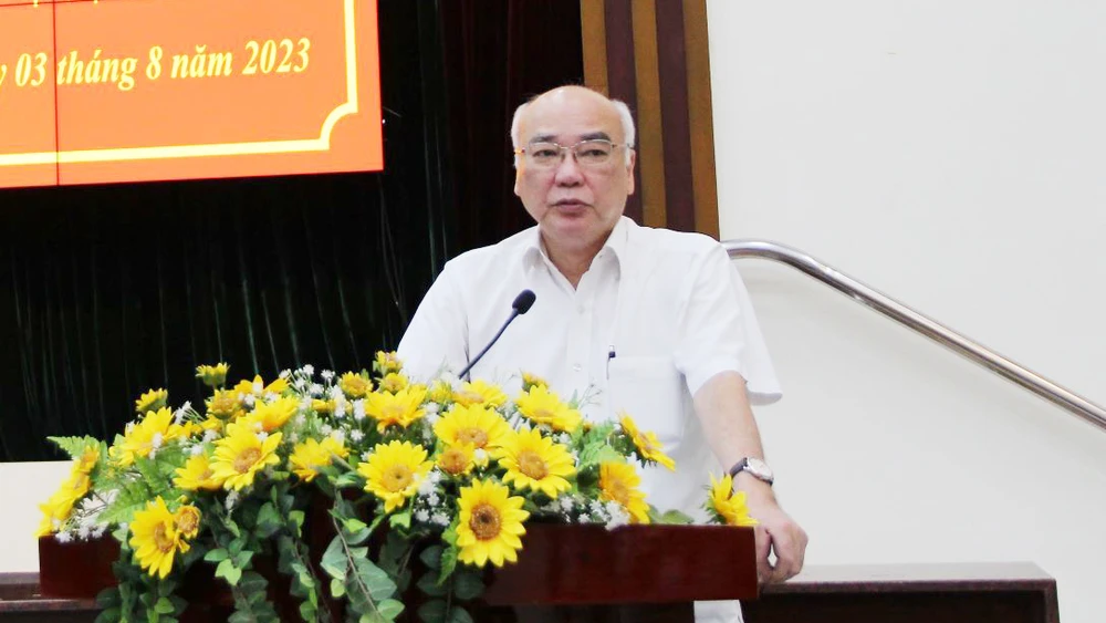Đồng chí Phan Nguyễn Như Khuê phát biểu chỉ đạo hội nghị