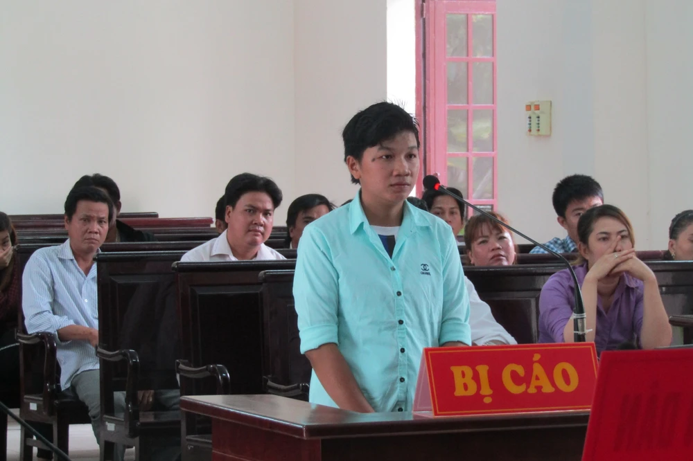 Bị cáo Nguyễn Thị Kiều Phương tại phiên tòa