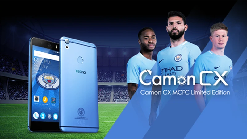 Chiếc điện thoại Camon CX phiên bản giới hạn Manchester City