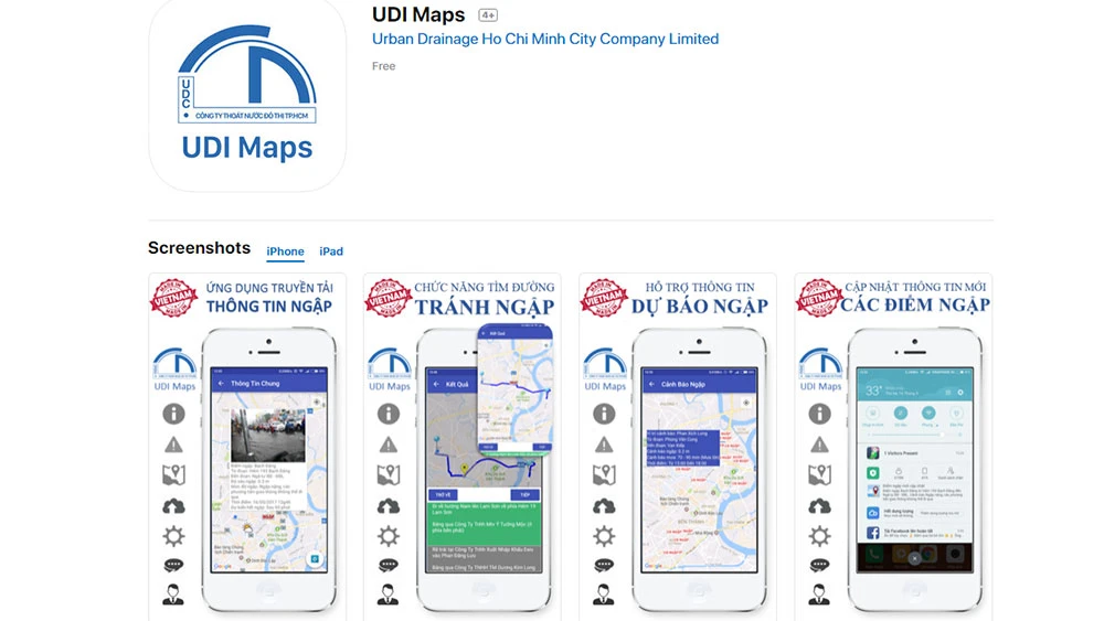 Ứng dụng UDI Maps