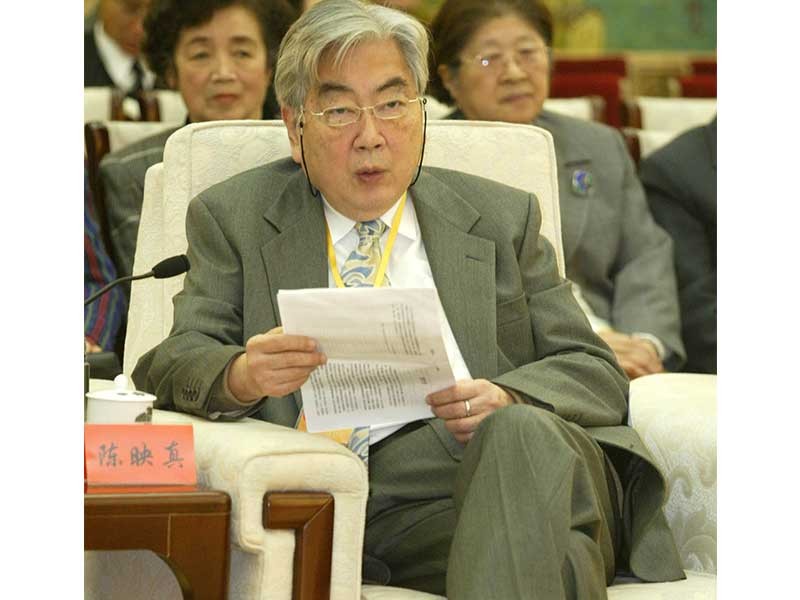陳映真2007年10月底在北京出席紀念台灣光復六十周年活動。（圖源：中新社）