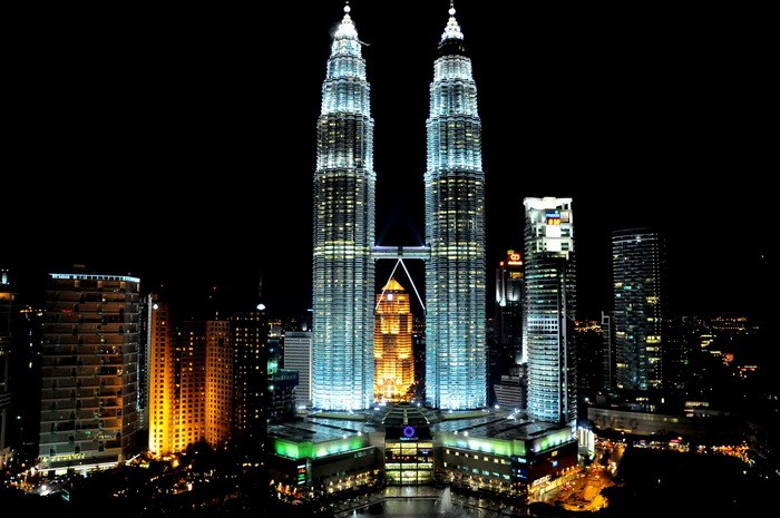 圖為馬來西亞吉隆坡石油雙塔。（示意圖來源：互聯網）