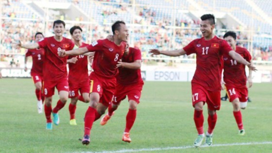 越南男足隊上升５位。(示意圖來源：互聯網)