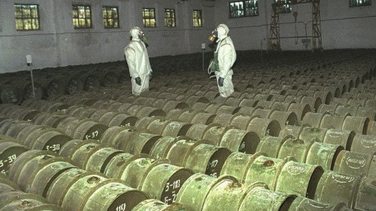 圖為俄化學武器庫存。（資料圖來源：互聯網）