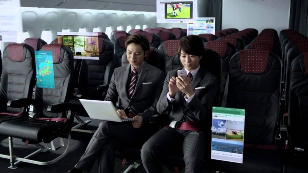 日本國內線所提供的機上無線網路服務 JAL SKY Wi-Fi 成為免費服務。(圖源：互聯網)