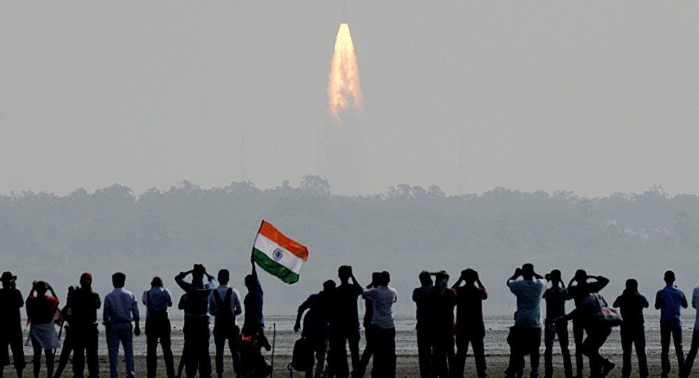 印度成功發射「1箭31顆」衛星。（圖源：Sputnik）