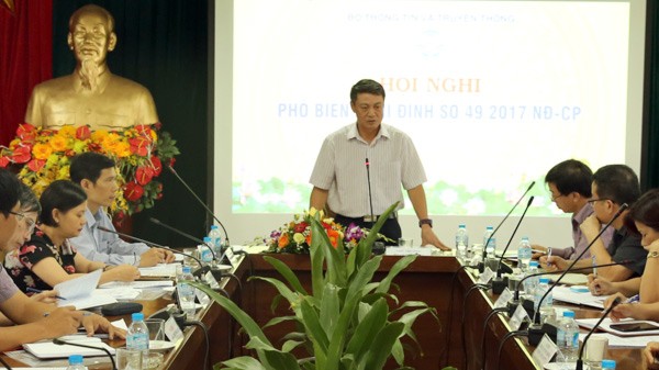 新聞與傳播部副部長范鴻海在會議上發表指導意見。（圖源：光英）
