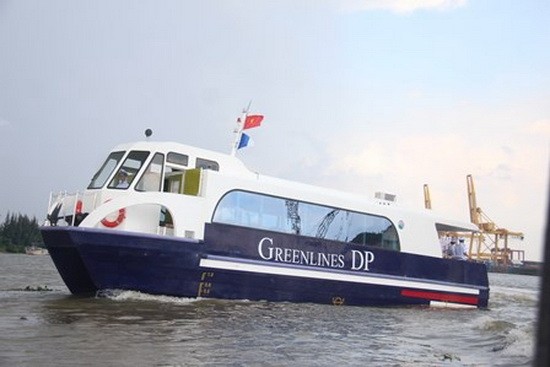 圖為本市-頭頓水路線的GreenlinesDP水翼艇。（圖源：互聯網）