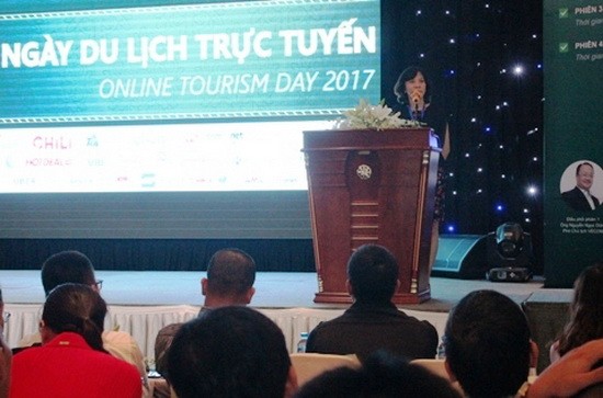 旅遊總局同越南電子貿易協會及電子貿易暨資訊科技局配合舉辦的“2017年網絡旅遊日”。（圖源：羽黎）