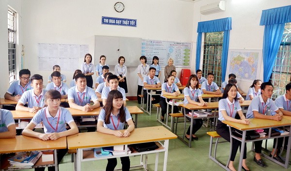 實習生在赴日之前參加學習日語及相關技能。（圖源：互聯網）