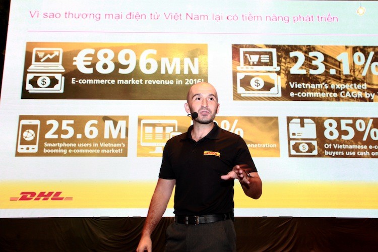圖為越南DHL電子商務CEO 托馬斯·哈里斯(Thomas Harris)。(圖源：互聯網)
