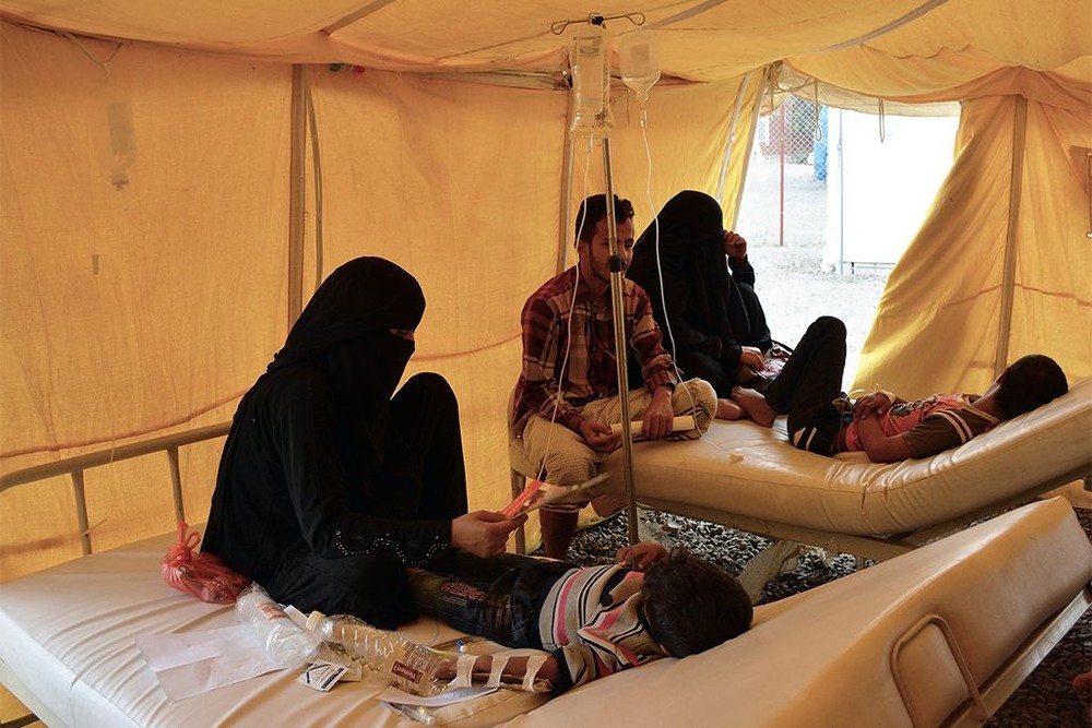 也門面臨全球最嚴重的霍亂疫情。（圖源：WHO）