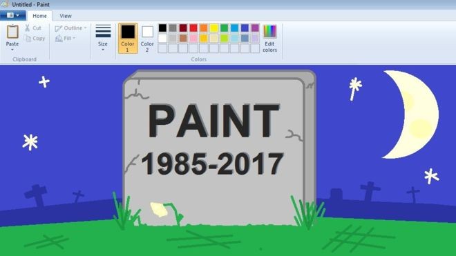 再見小畫家！微軟經典繪圖工具將停止更新。（圖源：互聯網）