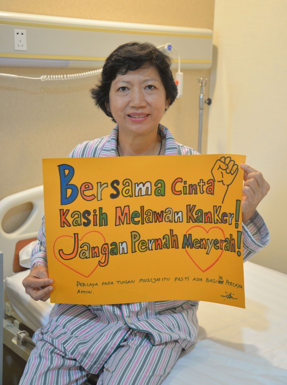 病情好轉的博惠芳很樂意跟其他癌症患者分享抗癌心得。