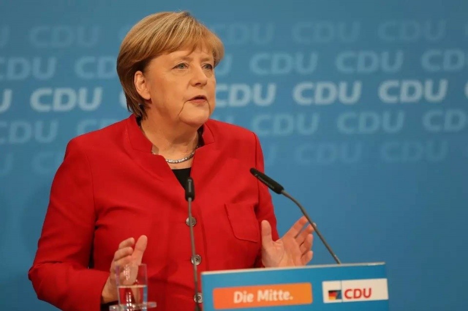 圖為德國總理默克爾。默克爾表示不與極右翼政黨合作。（示意圖源：互聯網）