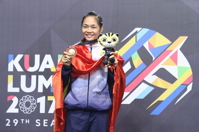 范氏鮮奪得印尼武術女子50公斤級金牌。