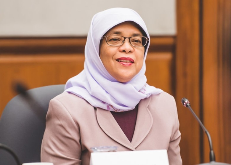 新加坡前國會議長哈莉瑪（Halimah Yacob）將成為新加坡史上首位女總統。（圖源：互聯網）