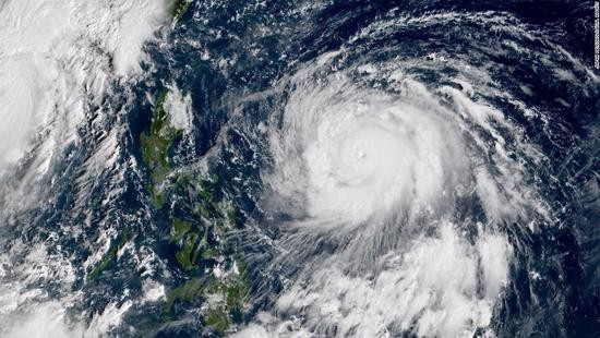 研究結果顯示，全球變暖使得颱風的強風圈擴大，颱風強度增大。（示意圖源：互聯網）