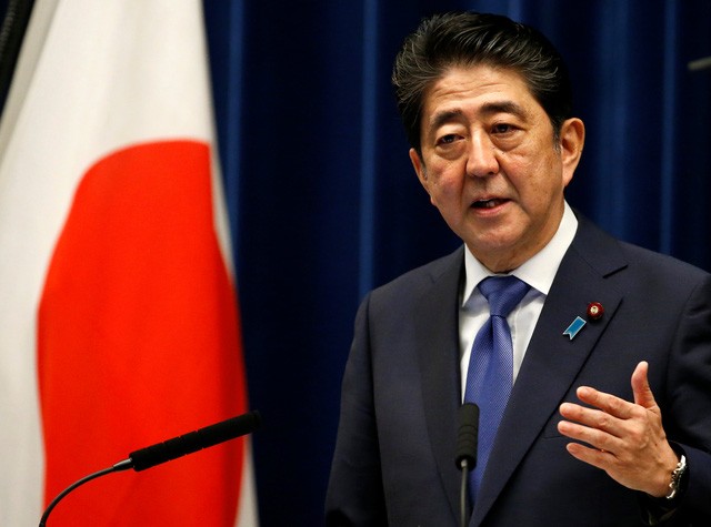日本首相安倍晉三25日在自民黨臨時高層會議上表示，將於臨時國會伊始的28日解散眾院。（圖源：路透社）