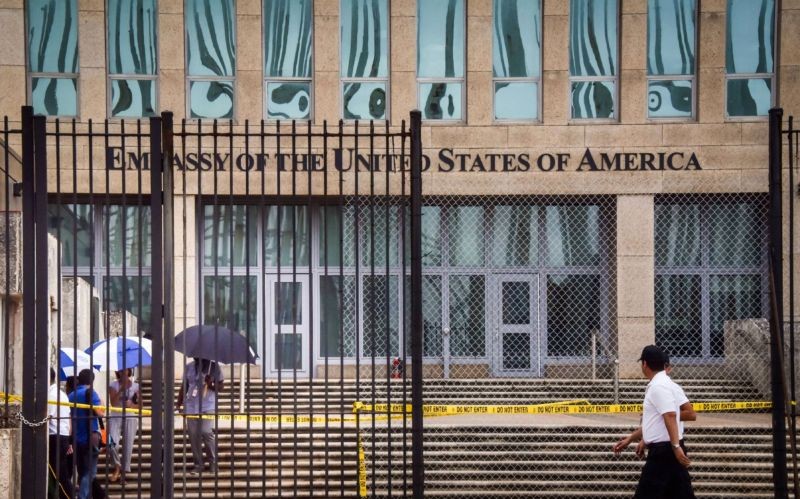 圖為美國駐古巴大使館。（圖源：Getty Images）