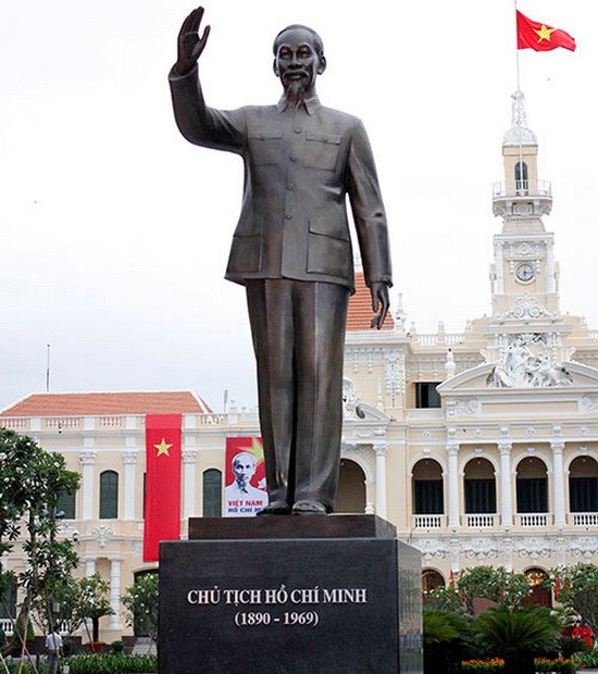 胡主席塑像昨起進入定期保養。（圖源：互聯網）