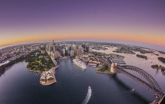 澳洲悉尼空照一隅。