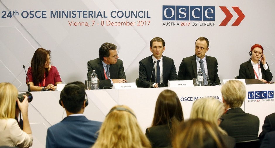 歐安組織4國外長當地時間8日在維也納發表共同聲明，呼籲各國共同努力，重建信任，改善睦鄰關係。（圖源：互聯網）