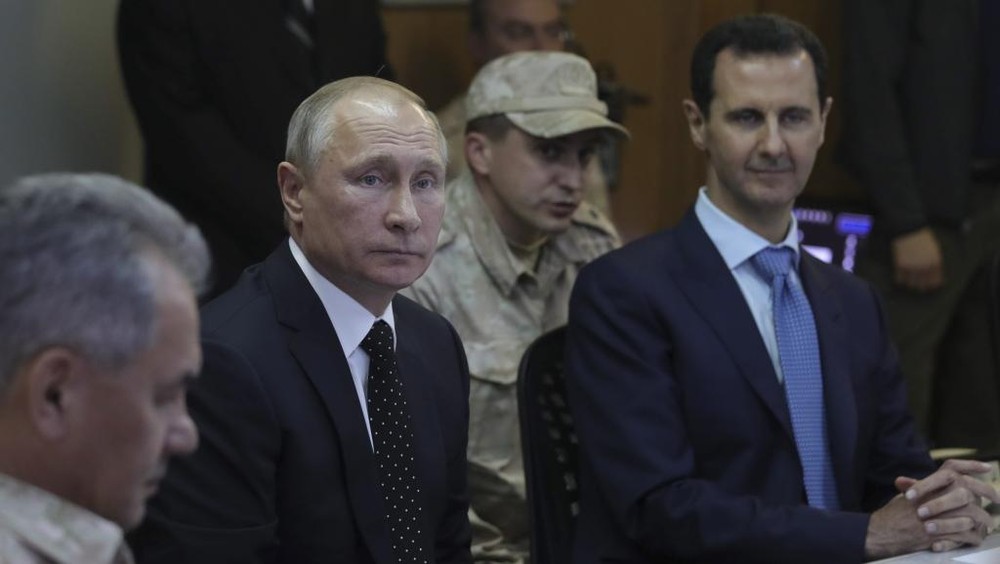 俄羅斯總統普京與敘利亞總統巴沙爾·阿薩德。（圖源：路透社）