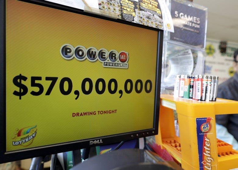 今期的強力球獎金高達5.7億美元。（圖源：AP）