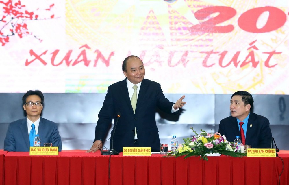 阮春福總理在會上致詞。（圖源：統一）
