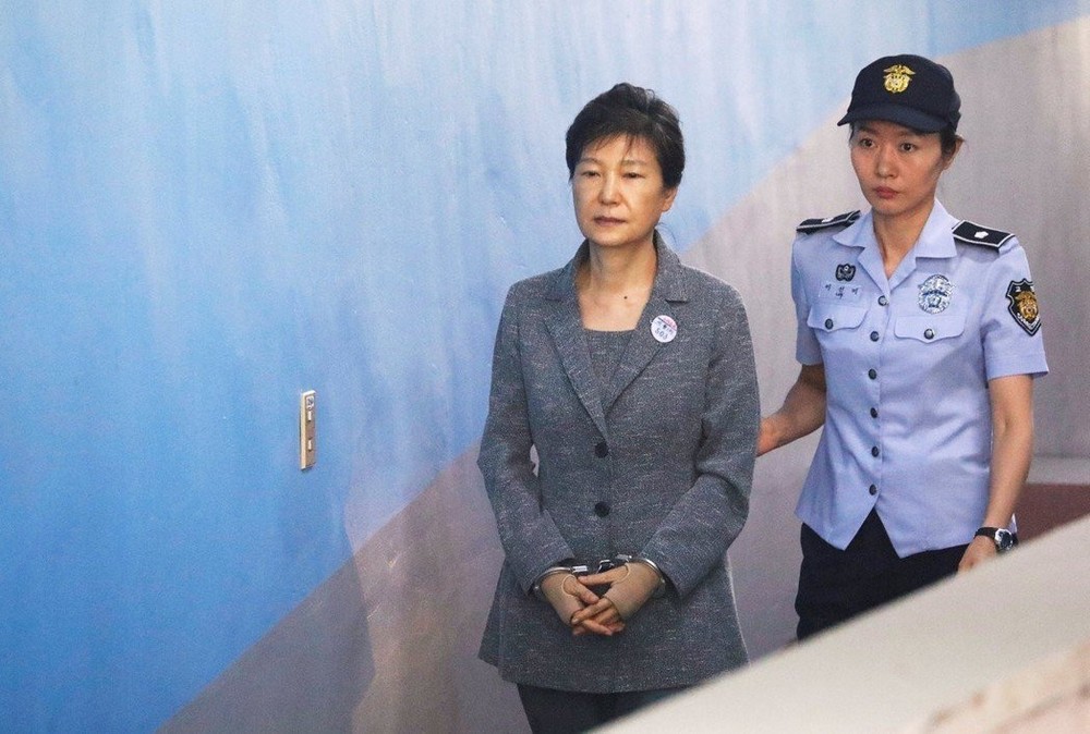 韓國檢方27日求刑朴槿惠30年。圖為朴槿惠去年8月出庭照。（圖源：路透社）