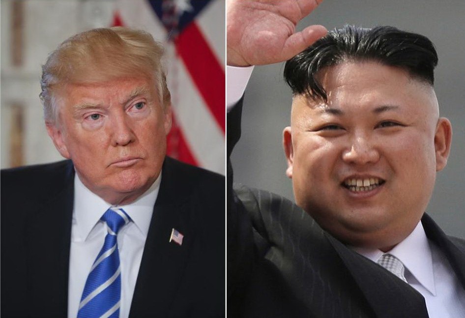 美總統特朗普（左圖）與朝鮮領袖金正恩將於五月底前會面。