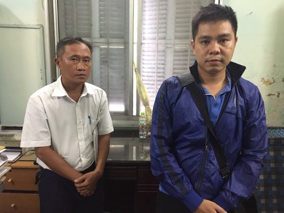被起訴的兩名嫌犯梅福越(左)與黎寶成。（圖源：愛珍）