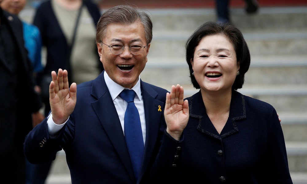 韓國總統文在寅與夫人將從本月22至24日前來越南進行國事訪問。（示意圖源：路透社）