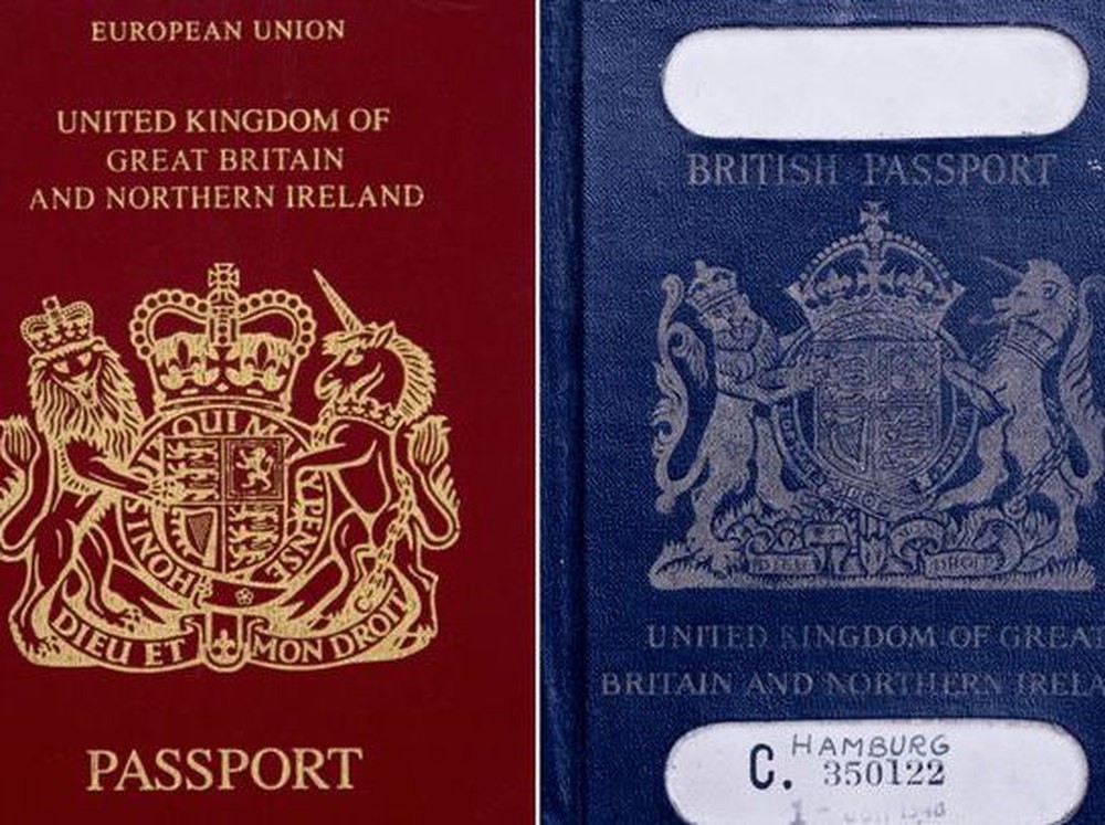英“脫歐”後護照將由紅變回藍。（圖源：互聯網）