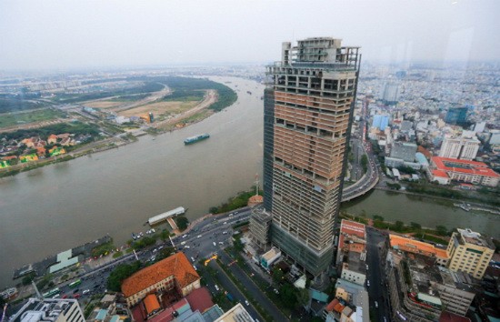圖為Saigon One Tower大廈工程。（圖源：瓊陳）