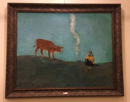 畫家劉國平的收藏集中有其父親劉功仁的名畫《白煙》。
