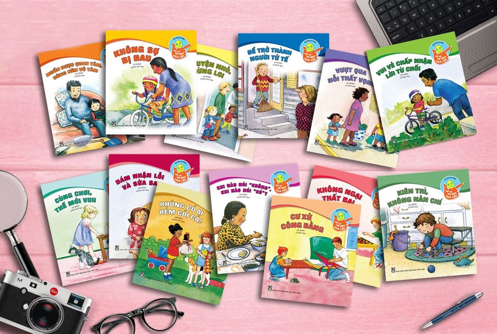全套13冊的《幫助兒童發揮積極思維》叢書。（圖源：互聯網）